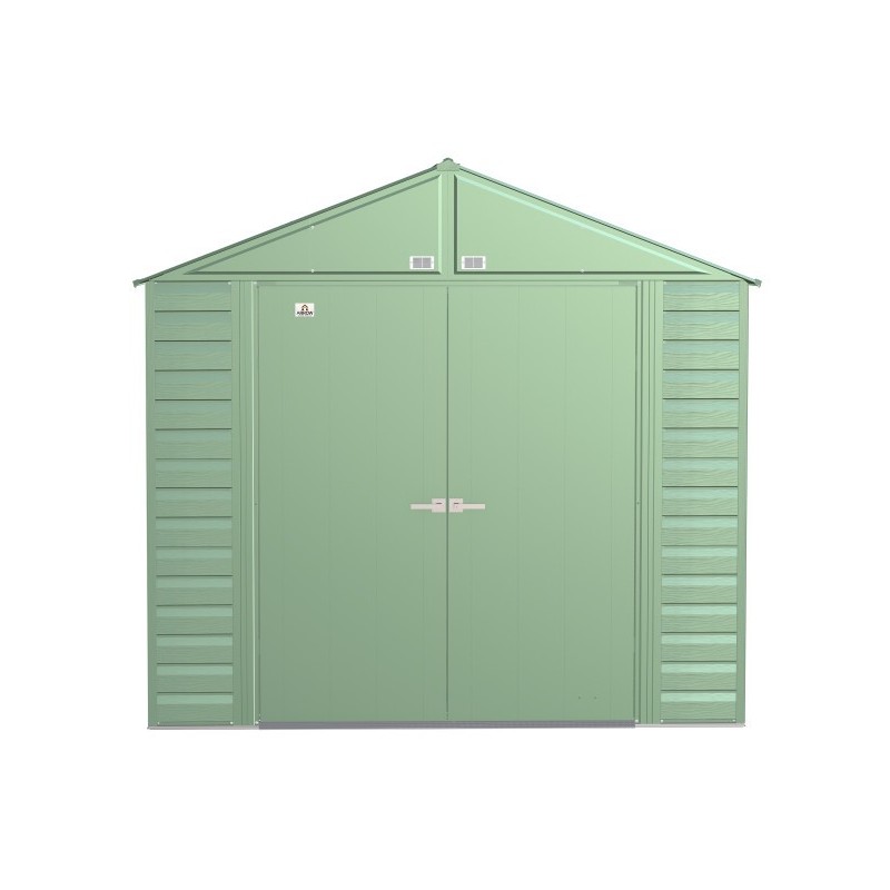 Arrow 8x6 Select Steel Storage Shed Kit - Sage Green (SCG86SG)