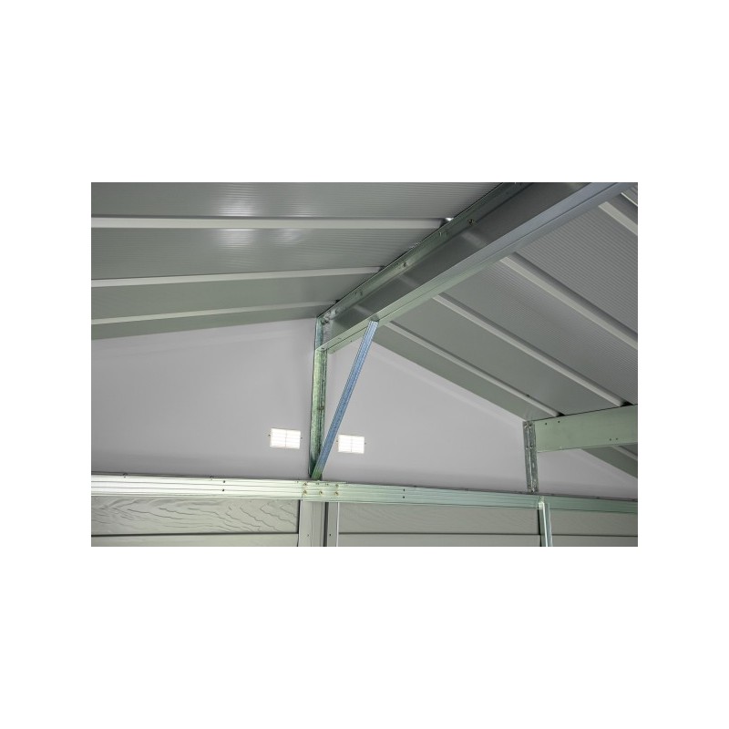 Arrow 8x6 Select Steel Storage Shed Kit - Flute Grey (SCG86FG)