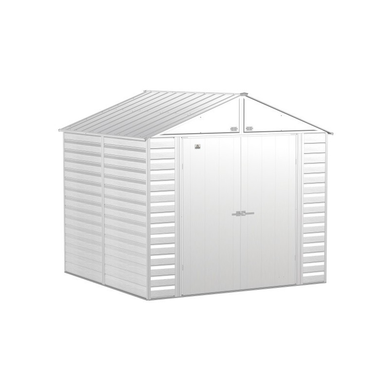 Arrow 8x8 Select Steel Storage Shed Kit - Flute Grey (SCG88FG)