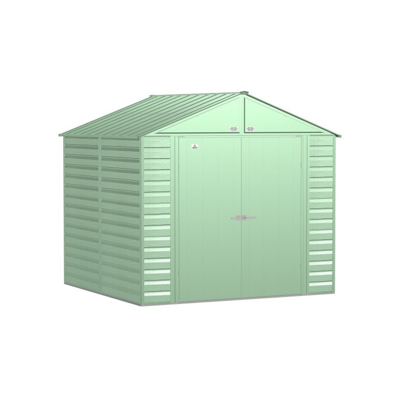Arrow 8x8 Select Steel Storage Shed Kit - Sage Green (SCG88SG)