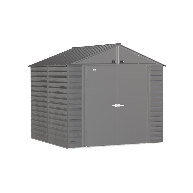 Arrow 8x8 Select Steel Storage Shed Kit - Charcoal (SCG88CC)