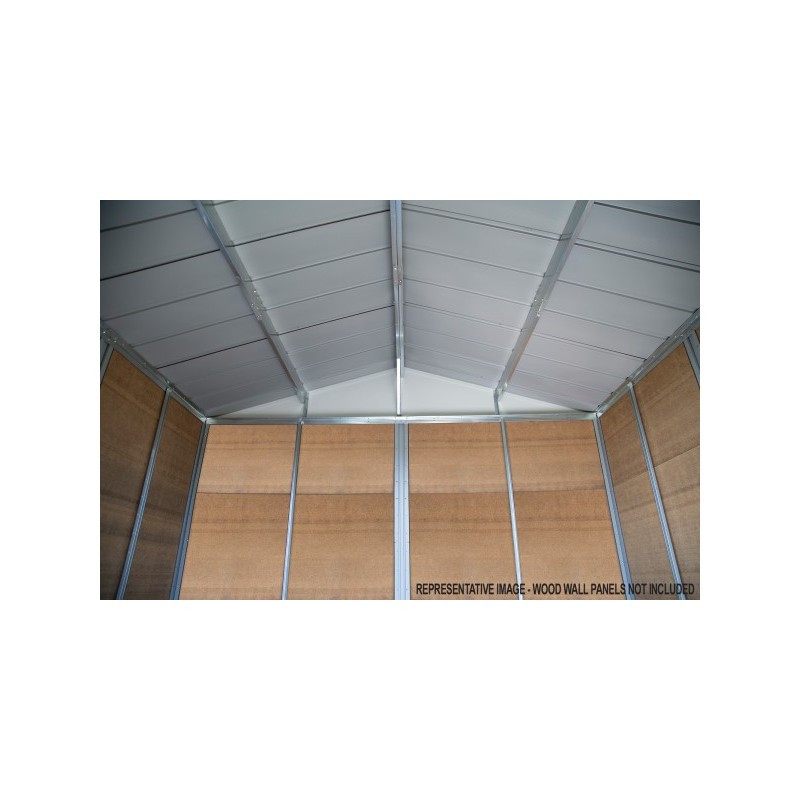 Arrow 10x8 Ironwood Steel Hybrid Shed Kit - Galvanized Anthracite (IWA108)