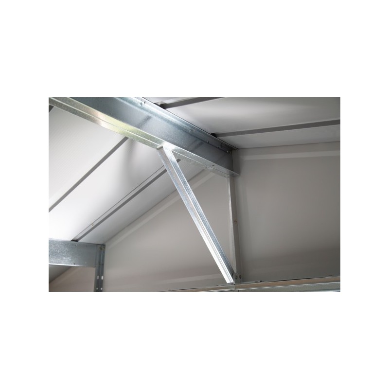 Arrow 8x8 Ironwood Steel Hybrid Shed Kit - Galvanized Anthracite (IWA88)