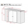 Arrow 10x4 Select Steel Storage Shed Kit - Flute Grey (SCP104FG) Arrow 10x4 Select Steel Storage Shed Kit - Flute Grey (SCP104FG)