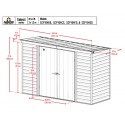 Arrow 10x4 Select Steel Storage Shed Kit - Sage Green (SCP104SG)