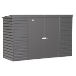 Arrow 10x4 Select Steel Storage Shed Kit - Charcoal (SCP104CC)