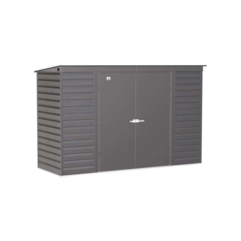 Arrow 10x4 Select Steel Storage Shed Kit - Charcoal (SCP104CC)