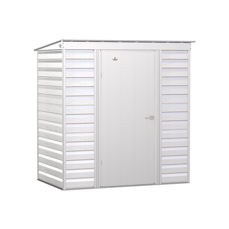 Arrow 6x4 Select Steel Storage Shed Kit - Flute Grey (SCP64FG)