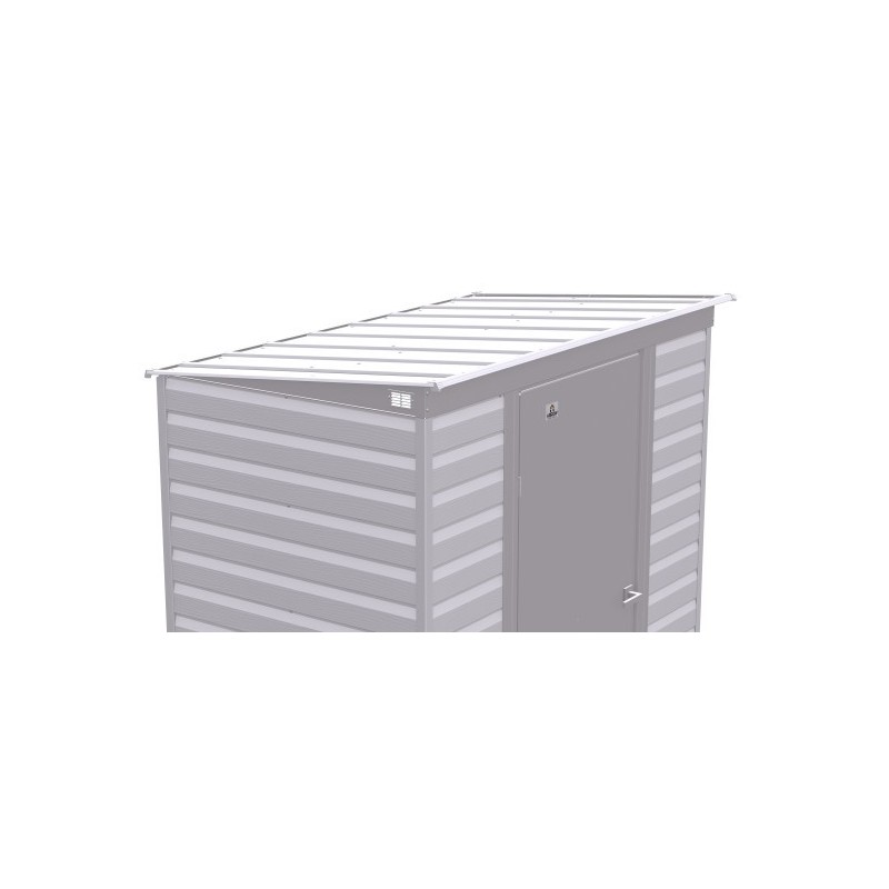 Arrow 6x4 Select Steel Storage Shed Kit - Flute Grey (SCP64FG)