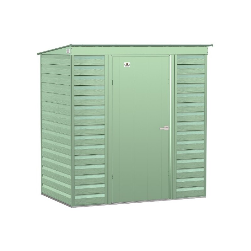 Arrow 6x4 Select Steel Storage Shed Kit - Sage Green (SCP64SG)