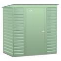 Arrow 6x4 Select Steel Storage Shed Kit - Sage Green (SCP64SG)