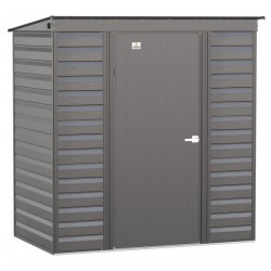 Arrow 6x4 Select Steel Storage Shed Kit - Charcoal (SCP64CC)