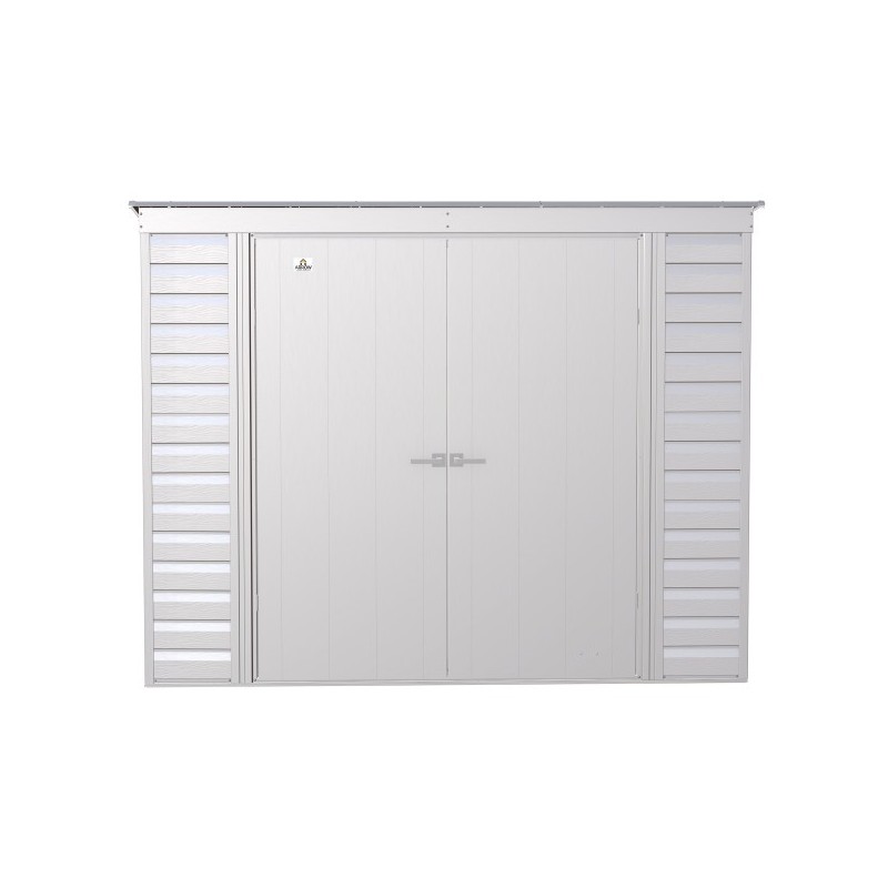 Arrow 8x4 Select Steel Storage Shed Kit - Flute Grey (SCP84FG)