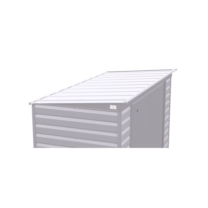 Arrow 8x4 Select Steel Storage Shed Kit - Flute Grey (SCP84FG)