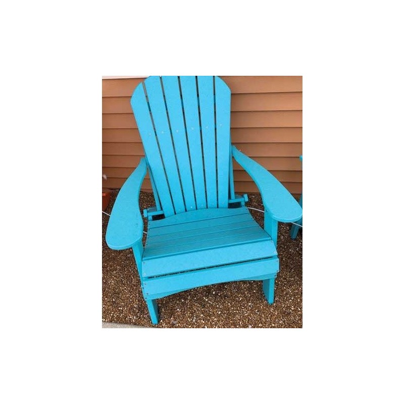 Green Country Décor Folding Adirondack Chair Set of 2 - Aruba Blue (ACF-ARBL)