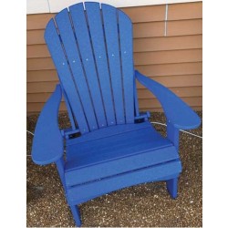 Green Country Decor Folding Adirondack Chairs Set of 2 - Burns Blue (ACF-BURNBL)
