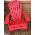 Green Country Decor Folding Adirondack Chairs Set of 2 - Red (ACF-RED)