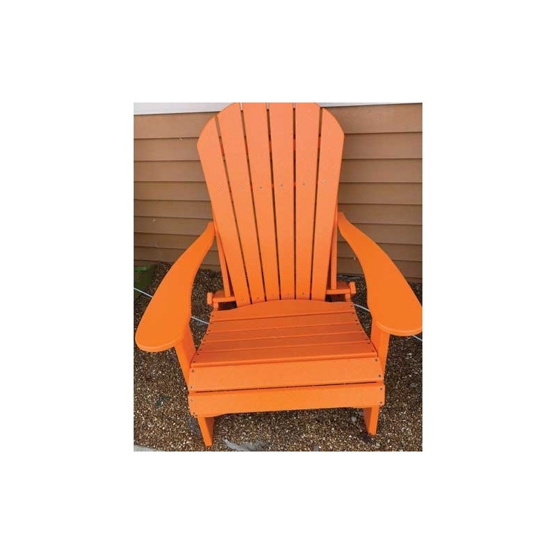 Green Country Decor Folding Adirondack Chairs Set of 2 - Tangerine (ACF-TANG)