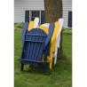 Green Country Décor Folding Adirondack Chair Set of 2 - Aruba Blue (ACF-ARBL)