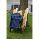 Green Country Decor Folding Adirondack Chairs Set of 2 - Yellow (ACF-YLW)