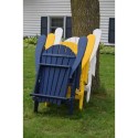 Green Country Decor Folding Adirondack Chairs Set of 2 - Burns Blue (ACF-BURNBL)