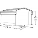 Arrow 10x15 Carport Enclosure Kit - Gray (10182)