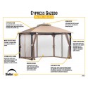 ShelterLogic Cypress 10x12 Gazebo Kit  - Brown (24027)
