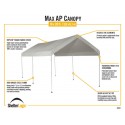 ShelterLogic MaxAP 10x20 Gazebo Canopy Kit - 6 Legs (26011)