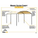 ShelterLogic Monarc 10x18 Gazebo Canopy Kit - Sandstone (25882)