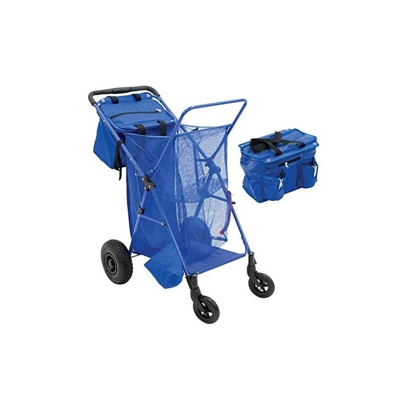 Rio Beach 26 in. Deluxe Wonder Wheeler Cart- Blue (WWC12-46-1)