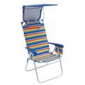 Rio Beach Hi-Boy Beach Chair with Canopy - Stripe (SC643HCP-1909-1)