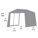 ShelterLogic 12x12x9.5 Shed-in-a-Box XT Peaked Shelter - Gray (70480)