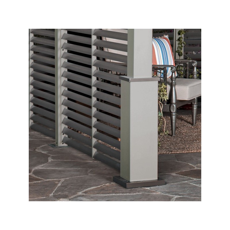 Sojag 12x12 Nanda Gazebo Kit with 2 Louver Walls (500-9168013)