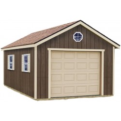 Sierra 12x20 Wood Storage Garage Shed Kit - ALL Pre-Cut (sierra_1220)