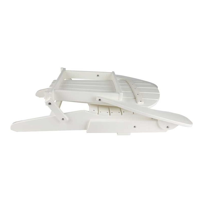 Green Country Decor Set of 2 Folding Adirondack Chairs - White (ACF-WHT)