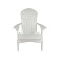 Green Country Decor Set of 2 Folding Adirondack Chairs - White (ACF-WHT)