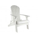 Green Country Decor Set of 2 Folding Adirondack Chairs - White (ACF-WHT)