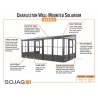 Sojag 10x10 Charleston Solarium Wall Mounted Gazebo Kit - Dark Gray (440-9164985) Sojag 10x10 Charleston Solarium Wall Mounted Gazebo Kit - Dark Gray (440-9164985)