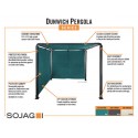 Sojag Dunwich 8x8 Pergola - Teal (308-9167986)