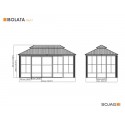 Sojag Bolata 10x17 Solarium - Light Grey/Black (448-9168037)