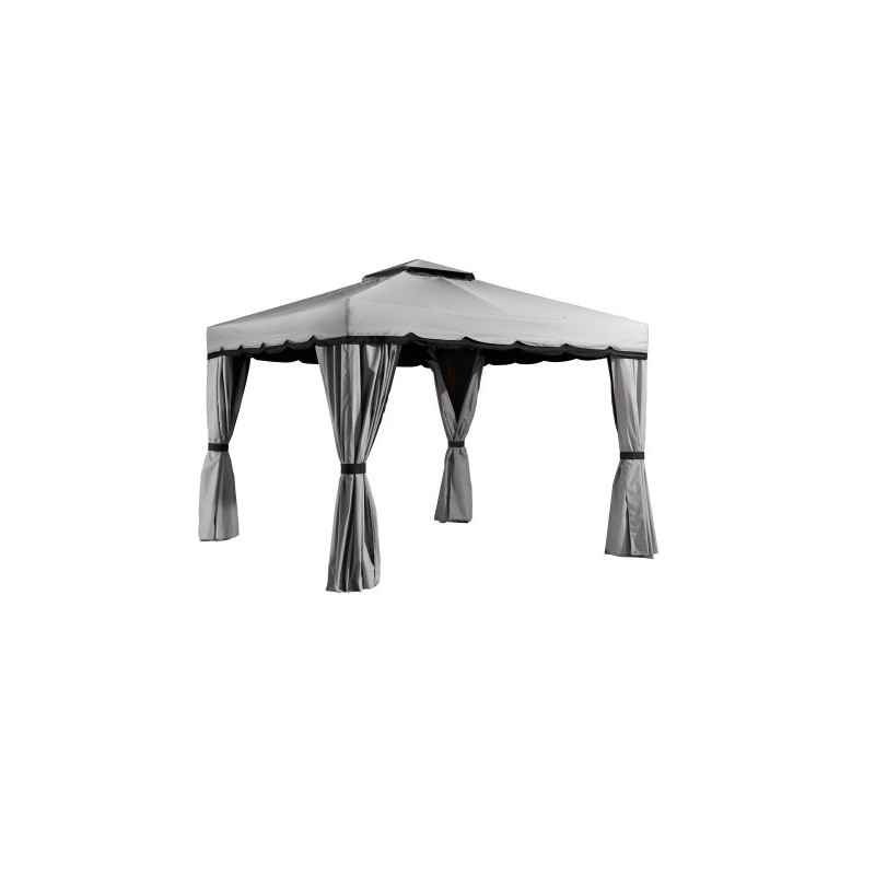 Sojag Roma 10x12 Aluminum Gazebo Kit - Grey/Black (500-9161182)