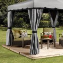 Sojag Roma 10x12 Aluminum Gazebo Kit - Grey/Black (500-9161182)