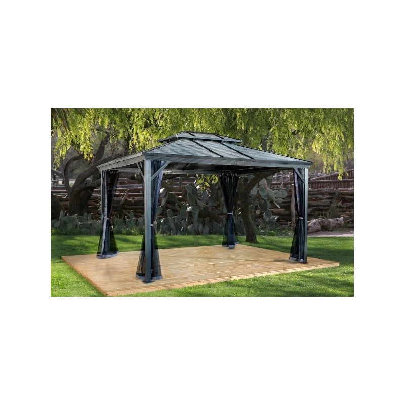 Sojag Ventura II 10x10 Aluminum Gazebo Kit - Dark Grey (500-9165173)