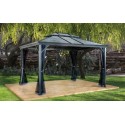 Sojag Ventura II 10x10 Aluminum Gazebo Kit - Dark Grey (500-9165173)