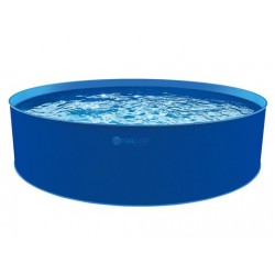 Blue Wave Cobalt 12 ft. Round 36 in. Deep Above Ground Pool Package (NB19784)