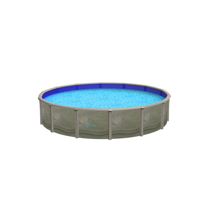 Blue Wave Trinity 24 ft. 52 in. Deep Above Ground Pool with 7 in. Top Rail (NB1824)