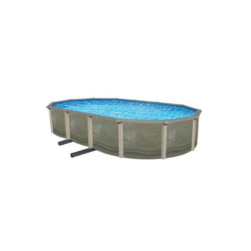 Blue Wave Trinity 18x33 ft. 52 in. Deep Above Ground Pool with 7 in. Top Rail (NB1851)