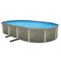Blue Wave Trinity 18x33 ft. 52 in. Deep Above Ground Pool with 7 in. Top Rail (NB1851)