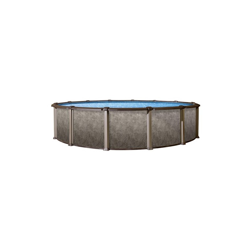Blue Wave Riviera 24 ft. Round 54 in. Deep Above Ground Round Pool (NB12924)