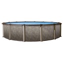 Blue Wave Riviera 27 ft. Round 54 in. Deep Above Ground Round Pool (NB12927)